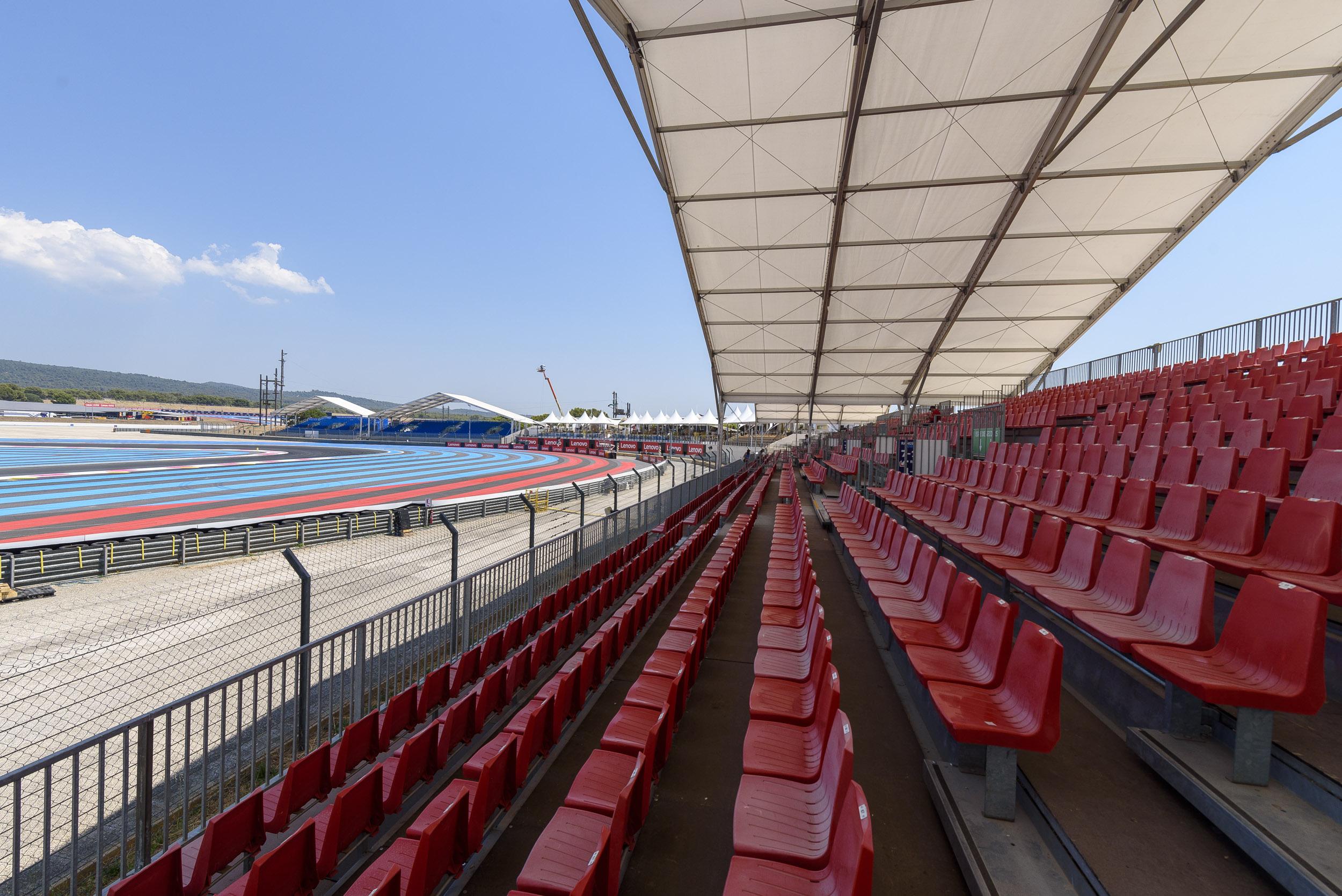 tribunes gl events gp castellet